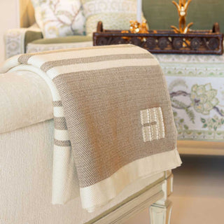 Casa Branca x Swans Island Branca Stripe Grande Throws