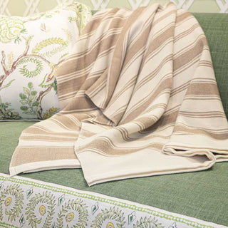 Casa Branca x Swans Island Branca Stripe Throws