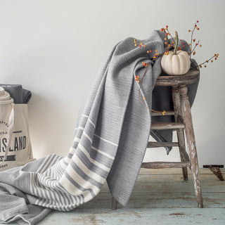 Penobscot Organic Wool & Cotton Throw Blanket