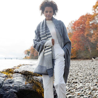 Penobscot Organic Wool & Cotton Throw Blanket