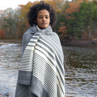 Penobscot Organic Wool & Cotton Throw Blanket