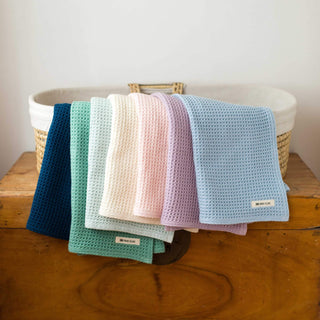 Soft Cotton Waffle Weave Baby Blanket