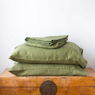 French Linen Sheet Set - Relaxed Darks