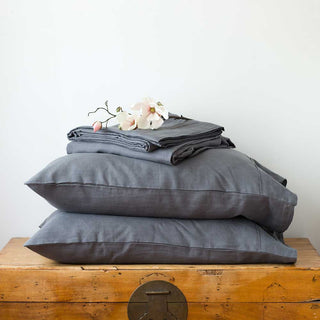 French Linen Sheet Set - Relaxed Darks