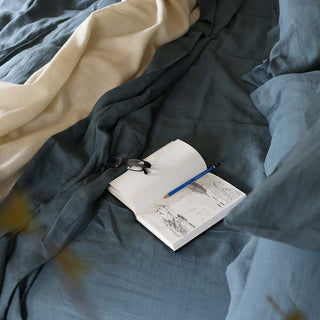 French Linen Sheet Set - Relaxed Darks