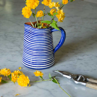 Striped Terracotta Pitcher