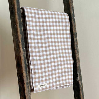 Gingham Check Cotton Throw