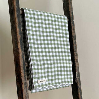Gingham Check Cotton Throw