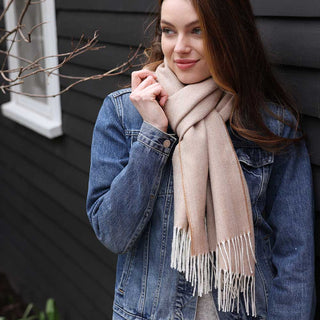 Baby Alpaca Herringbone Scarves