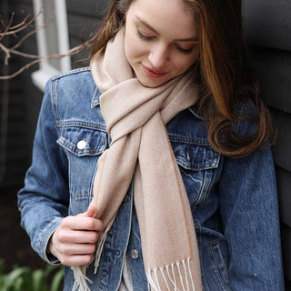Baby Alpaca Herringbone Scarves