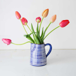 Striped Terracotta Pitcher