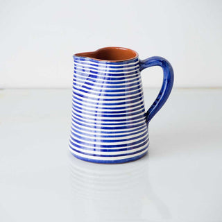 Striped Terracotta Pitcher
