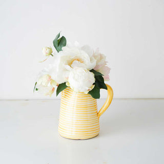 Striped Terracotta Pitcher