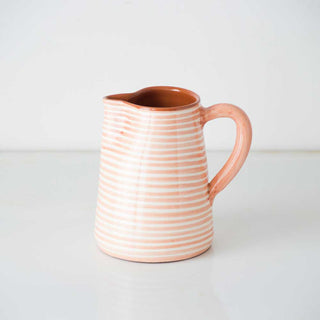 Striped Terracotta Pitcher