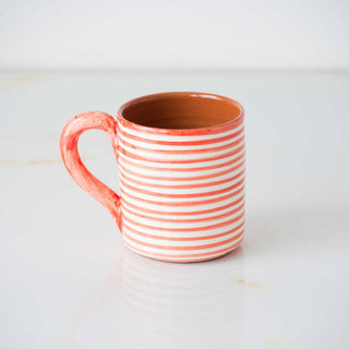 Classic Striped Terracotta Mug