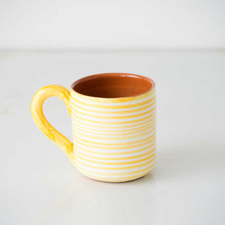 Classic Striped Terracotta Mug