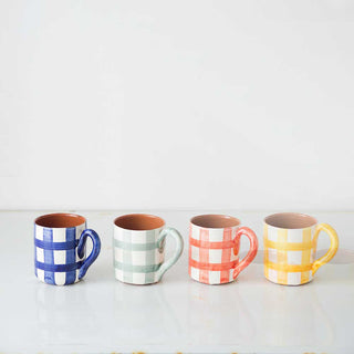 Grid Terracotta Mug