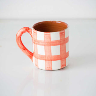 Grid Terracotta Mug