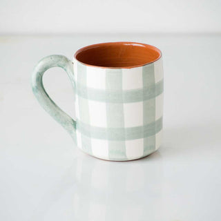 Grid Terracotta Mug