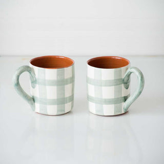 Grid Terracotta Mug