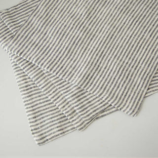 Thin Black Stripe Linen Placemats