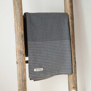 Pinstripe Linen Throw