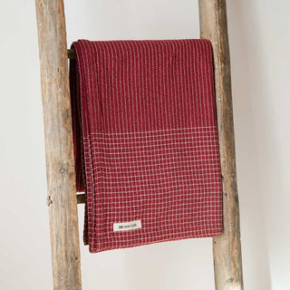 Pinstripe Linen Throw