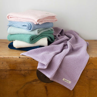Cotton Waffle Toddler Blanket