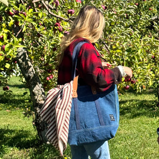 Large Canvas East West Totes