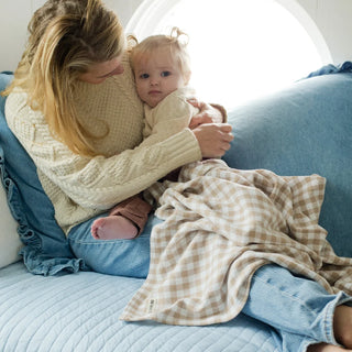 Cotton Gingham Check Baby Blankets
