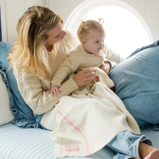 Grace Handwoven Organic Merino Wool Baby Blanket