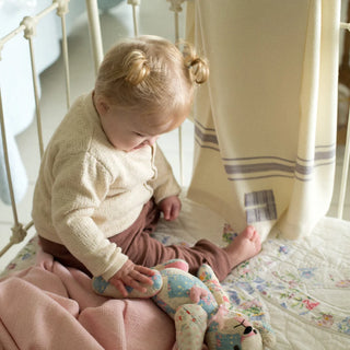 Grace Handwoven Organic Merino Wool Baby Blanket