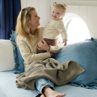 Soft Cotton Waffle Weave Baby Blanket