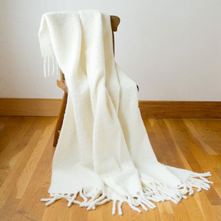 Chunky Alpaca Brushed Bouclé Throw
