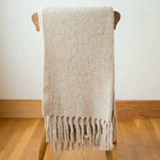 Chunky Alpaca Brushed Bouclé Throw