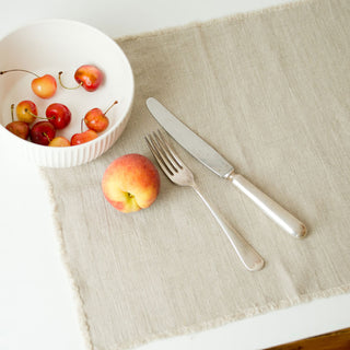 Fringed Linen Placemats