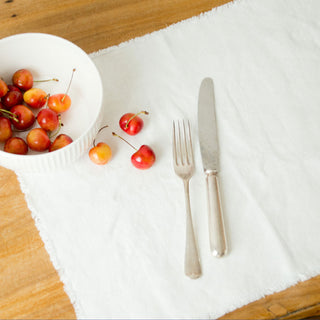 Fringed Linen Placemats
