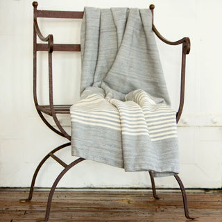Penobscot Organic Wool & Cotton Throw Blanket