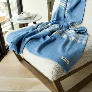 Heirloom Stripe American Cotton Throw