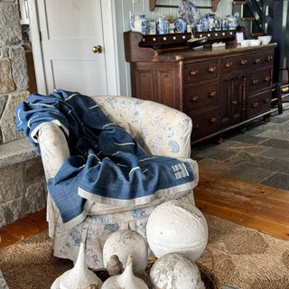 Whitecaps Handwoven Merino Wool Throw Blanket