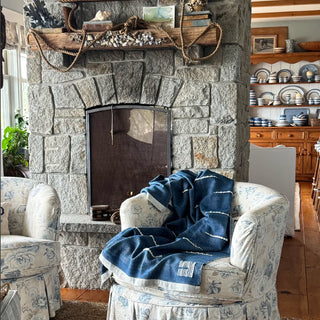 Whitecaps Handwoven Merino Wool Throw Blanket