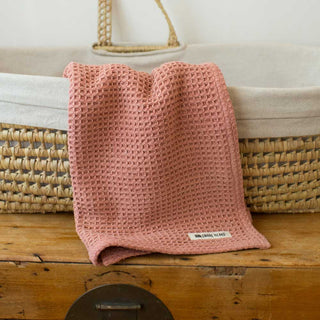 Soft Cotton Waffle Weave Baby Blanket